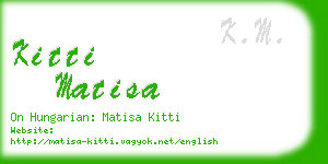 kitti matisa business card